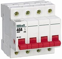 Выключатель нагрузки (мини-рубильник) DeKraft ВН-102 4п 63А тип AC картинка